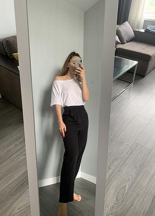 Брюки классические zara высокая посадка