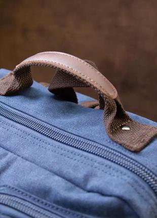 Рюкзак туристичний текстильний синій3 фото