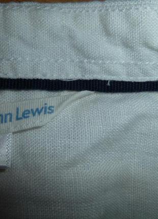 John lewis белая льняная рубашка на 7 лет 100% лен3 фото