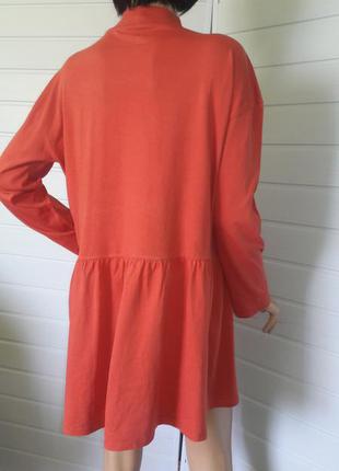 Распродажа! стильное платье-туника  оверсайз с натуральной ткани4 фото