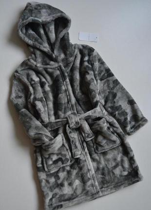 Махровый, тёплый халат для мальчика primark1 фото