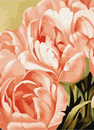 Картина за номерами браш brushme рожеві троянди