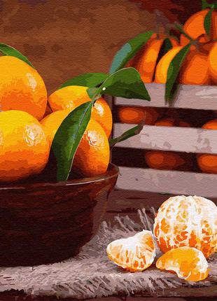 Картина за номерами браш brushme мандаринки
