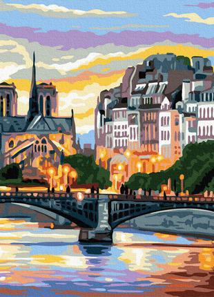 Картина за номерами браш brushme вечірній міст