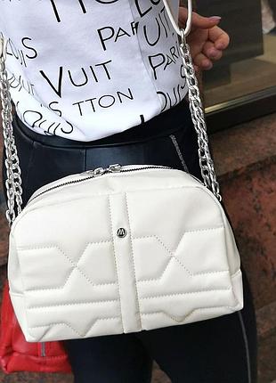 Молочна бежева кремова умка через плече сумочка клатч кроссбоди3 фото