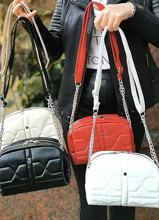 Молочна бежева кремова умка через плече сумочка клатч кроссбоди2 фото