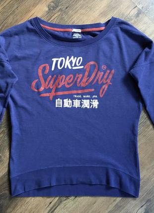 Брендовий кофта толстовка світшот кажан superdry оригінал