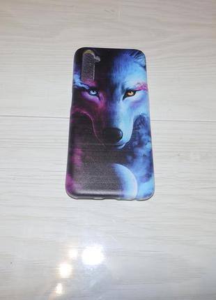 Чехол для oppo realme 6 print волк читайте описание !!!