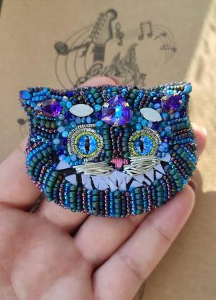 Брошка чеширський кіт