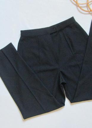 Шикарные тёплые шерстяные брюки высокая посадка 100% шерсть m&s 🍁🌹🍁3 фото
