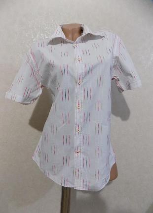 Рубашка блузка на пуговицах белая фирменная mexx размер 46-482 фото