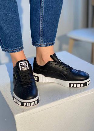 Крутые, кожаные кроссовки puma cali7 фото