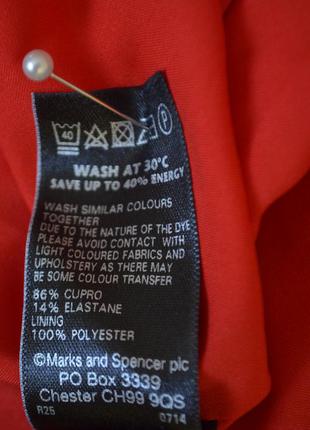 Дуже шикарне брендове віскозне червоне плаття нове per una9 фото