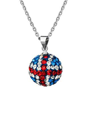 Подвеска steel story из медицинской стали 316l и кристаллами swarovski (пs-1062)