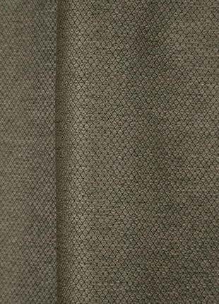 Коричневая портьерная ткань для штор жаккард