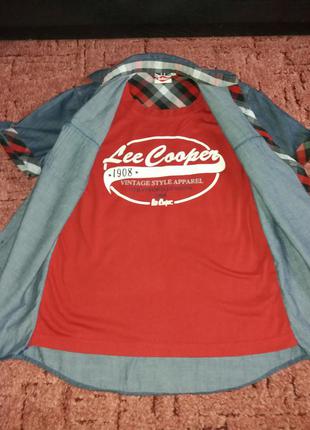 Джинсовая рубашка с футболкой бренда lee cooper p.s
