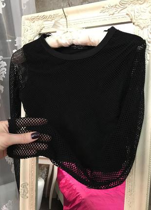 Блузка в сеточку