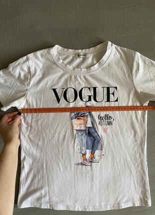 🏷 футболка с принтом vogue3 фото