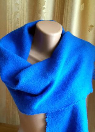 Теплый шарф 100% lambswool /tie reck/ james johnston/ шотландия/ винтаж.8 фото