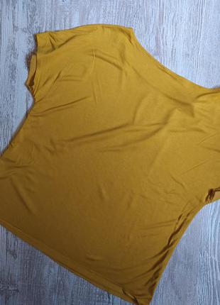 Комбінована гірчична блузка m&s розмір 142 фото