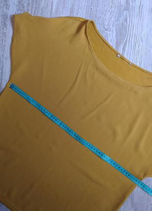 Комбінована гірчична блузка m&s розмір 143 фото