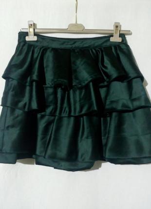 Шикарная юбка с воланами zara2 фото