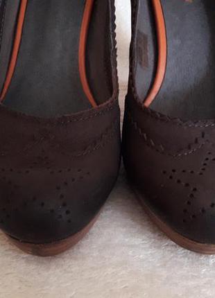 Кожаные туфли фирмы roberto santi p. 38 стелька 24,5 см3 фото