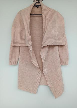 Кофта-пальто довга з відкладним коміром