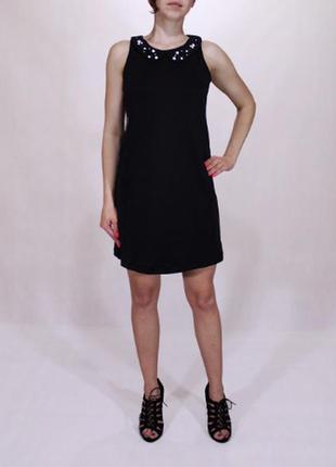 Елегантне базове чорне плаття з ошатним коміром promod розпродаж залишків!1 фото