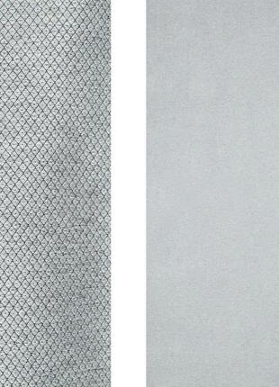 Портьерная ткань для штор жаккард серебристого цвета2 фото