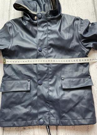 Крутая куртка дождевик на хб подкладке грязепруф ветровка размер 6-12 мес6 фото