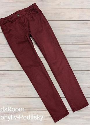 Джинсы марсала,вишня,брюки