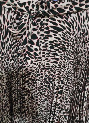 Юбка миди принт леопард асиметрична3 фото