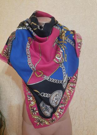 Шикарный яркий  большой платок италия5 фото
