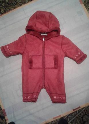 Стильний тепленький комбінезон для маленької красуні