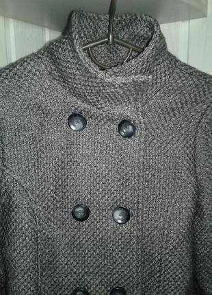 Жакет теплый укороченное пальто фирменное с овечьей шерстью р xs2 фото