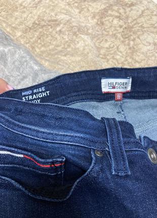 Tommy hilfiger denim темно сині джинси з емблемою бренду6 фото