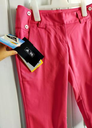 Капрі шорти, бриджі нові adidas climalite, 6, рожевого кольору4 фото