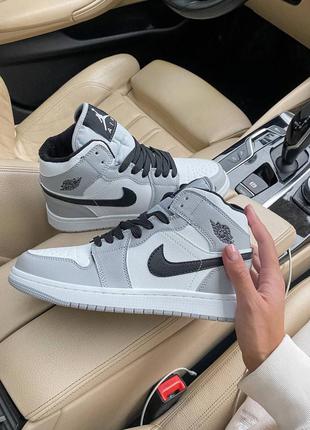 Кросівки nike jordan 1 grey кроссовки