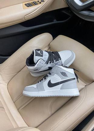 Кросівки nike jordan 1 grey кроссовки