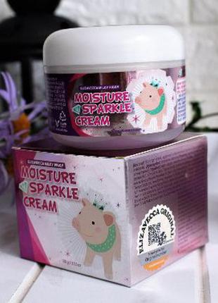 Elizavecca face care milky piggy moisture sparkle cream крем увлажняющий с эффектом сияния