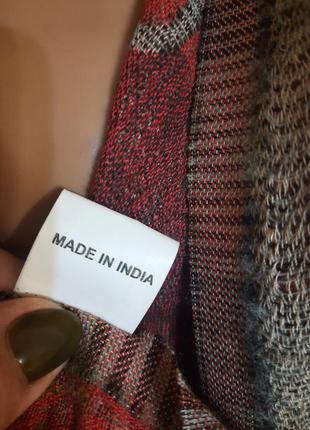 Шикарный двусторонний палантин шарф шерсть вискоза индия8 фото