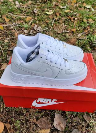 Женские кроссовки nike air force white 1 07 one / форсы найк аир белые низкие1 фото