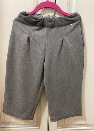 Кюлоты брюки укороченные для девочки 5-6 лет