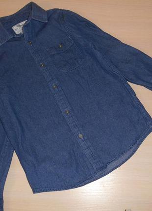 Джинсовая рубашка rebel primark, 7-8 лет,122-128 см, оригинал