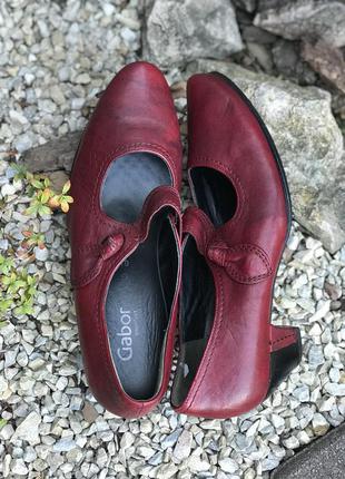 Фирменные кожаные женские туфли gabor(германия) 40р.3 фото