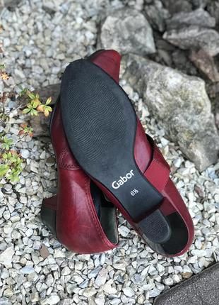 Фирменные кожаные женские туфли gabor(германия) 40р.4 фото