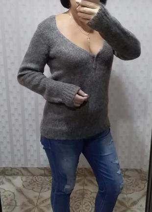 Кофта светр, пуловер мохер3 фото