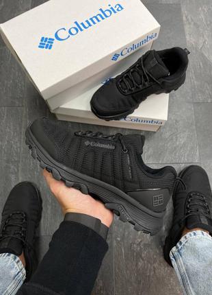 Чоловічі кросівки columbia firecamp all black(термо)