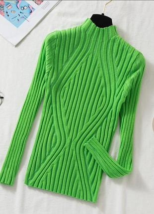 Кислотный салатовый зелёный гольф